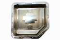 CHEVY-GM TURBO TH-350 STEEL TRANSMISSION PAN (DEEP SUMP) - CHROME