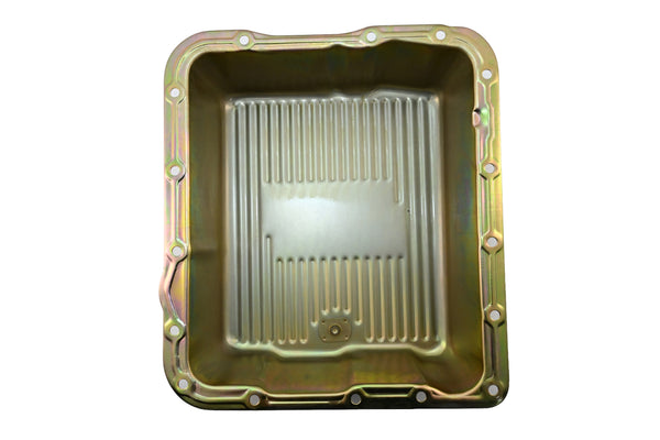 CHEVY-GM 700R4-4L60E-4L65E STEEL TRANSMISSION PAN (DEEP SUMP) - ZINC