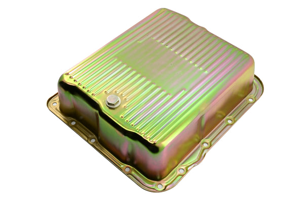 CHEVY-GM 700R4-4L60E-4L65E STEEL TRANSMISSION PAN (DEEP SUMP) - ZINC