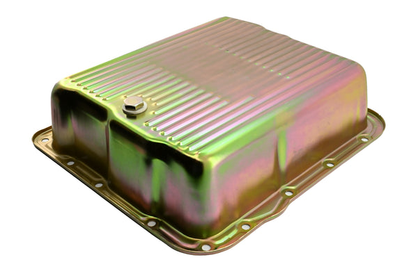 CHEVY-GM 700R4-4L60E-4L65E STEEL TRANSMISSION PAN (DEEP SUMP) - ZINC