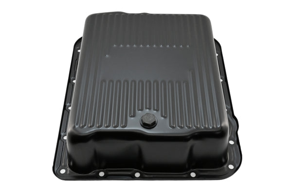 CHEVY-GM 700R4-4L60E-4L65E STEEL TRANSMISSION PAN (DEEP SUMP) - EDP BLACK