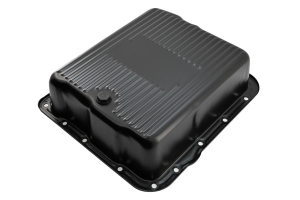CHEVY-GM 700R4-4L60E-4L65E STEEL TRANSMISSION PAN (DEEP SUMP) - EDP BLACK