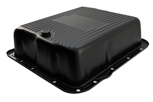 CHEVY-GM 700R4-4L60E-4L65E STEEL TRANSMISSION PAN (DEEP SUMP) - EDP BLACK