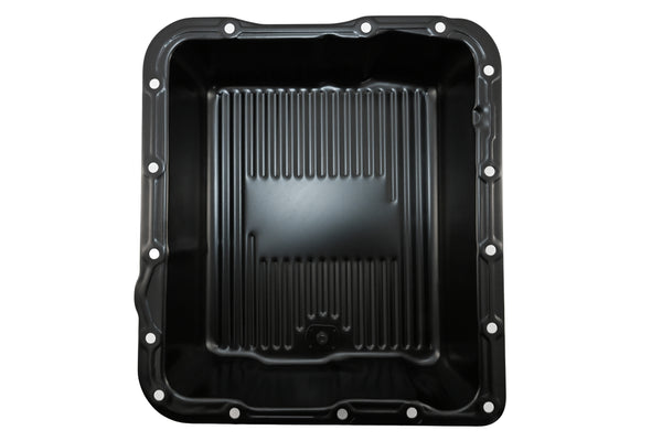CHEVY-GM 700R4-4L60E-4L65E STEEL TRANSMISSION PAN (DEEP SUMP) - EDP BLACK