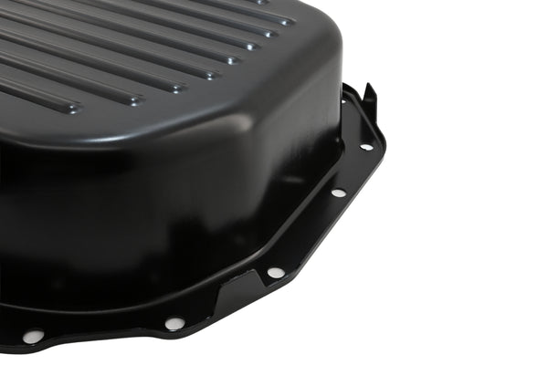 STEEL CHEVY/GM 4L80 4L80E 4L85E TRANSMISSION PAN DEEP - BLACK