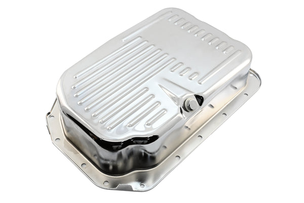 STEEL CHEVY/GM 4L80 4L80E 4L85E TRANSMISSION PAN DEEP - CHROME