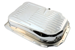 STEEL CHEVY/GM 4L80 4L80E 4L85E TRANSMISSION PAN DEEP - CHROME