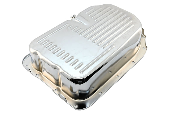 STEEL CHEVY/GM 4L80 4L80E 4L85E TRANSMISSION PAN DEEP - CHROME