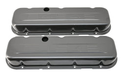 Steel Short Valve Covers Fits 1965–1995 Chevy BB 396‑427‑454‑502 – 454 Logo – Black