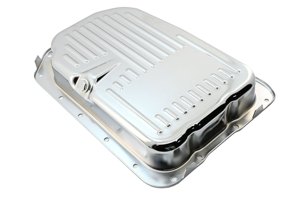 STEEL CHEVY/GM 4L80 4L80E 4L85E TRANSMISSION PAN - CHROME