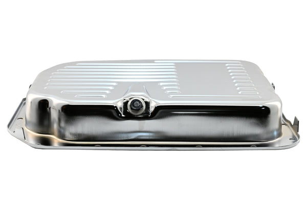 STEEL CHEVY/GM 4L80 4L80E 4L85E TRANSMISSION PAN - CHROME