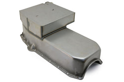 STEEL 1958-79 CHEVY SB 283-400 IMCA CIRCLE TRACK RACING OIL PAN - RAW