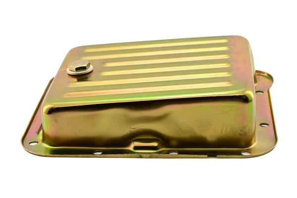 Steel Transmission Pan Fits Ford C4 – Stock Capacity – Case Fill Style – Zinc-Plated