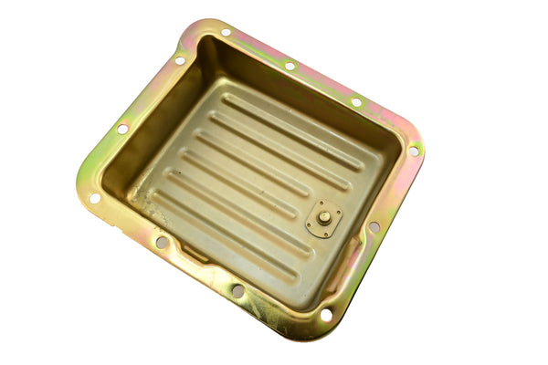 Steel Transmission Pan Fits Ford C4 – Stock Capacity – Case Fill Style – Zinc-Plated