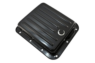 Steel Transmission Pan Fits Ford C4 – Stock Capacity – Case Fill Style – Black