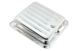 FORD C4 STEEL TRANSMISSION PAN (CASE FILL STYLE) - CHROME