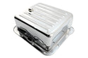Steel Transmission Pan Fits Ford C4 – Deep Sump – Case Fill Style – Chrome