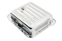 Steel Ford C4 Transmission Pan – Stock Capacity, Chrome Coated (Pan Fill Style)