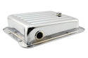 Steel Ford C4 Transmission Pan – Stock Capacity, Chrome Coated (Pan Fill Style)