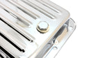 Steel Ford C4 Transmission Pan – Stock Capacity, Chrome Coated (Pan Fill Style)