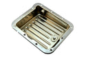 Steel Ford C4 Transmission Pan – Stock Capacity, Chrome Coated (Pan Fill Style)