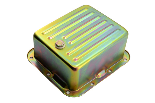 FORD C4 STEEL TRANSMISSION PAN (CASE FILL STYLE) (DEEP SUMP) - ZINC