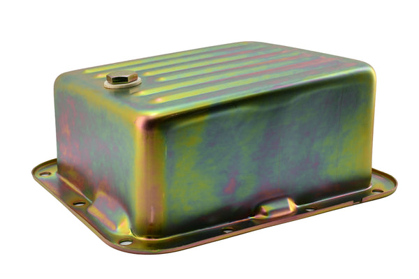 FORD C4 STEEL TRANSMISSION PAN (CASE FILL STYLE) (DEEP SUMP) - ZINC