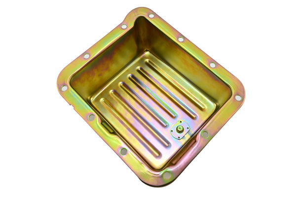 FORD C4 STEEL TRANSMISSION PAN (CASE FILL STYLE) (DEEP SUMP) - ZINC