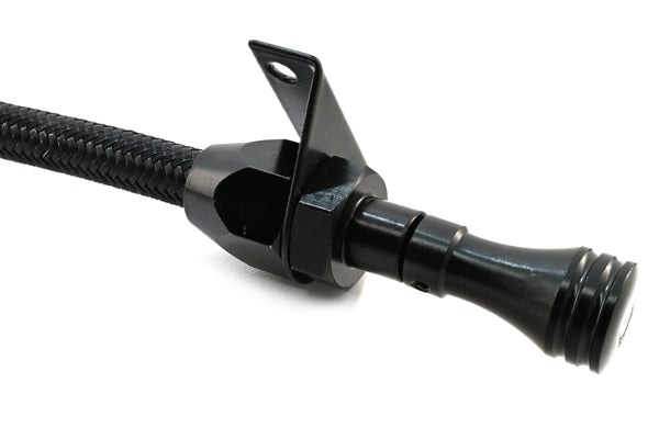 Black Flexible Transmission Dipstick Fits Ford C6 Firewall Mount