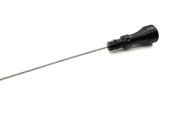 Black Flexible Transmission Dipstick Fits Ford C6 Firewall Mount