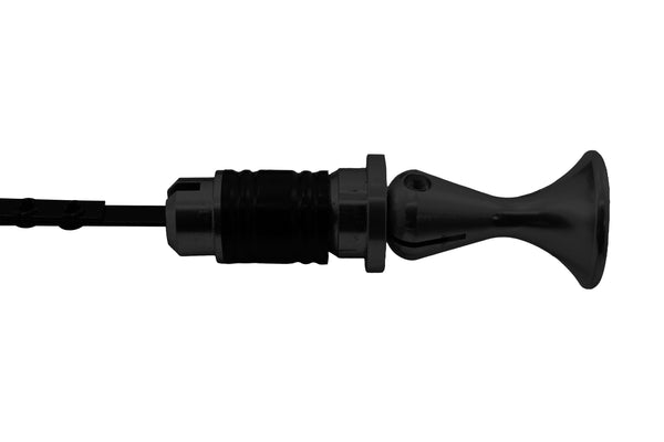 Steel Transmission Dipstick – Fits Chevy/GM TH400 – Bellhousing Mount – Locking – Black