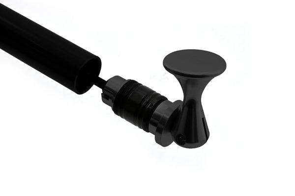 Steel Transmission Dipstick – Fits Chevy/GM TH400 – Bellhousing Mount – Locking – Black