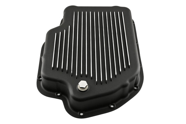 Aluminum Transmission Pan Kit Fits Chevy GM Turbo TH-400 Deep Finned – Black