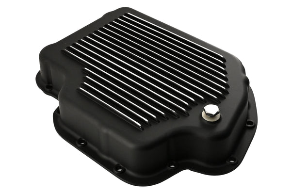 Aluminum Transmission Pan Kit Fits Chevy GM Turbo TH-400 Deep Finned – Black