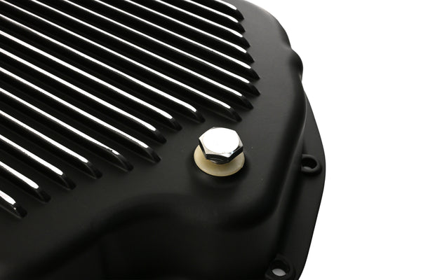 Aluminum Transmission Pan Kit Fits Chevy GM Turbo TH-400 Deep Finned – Black