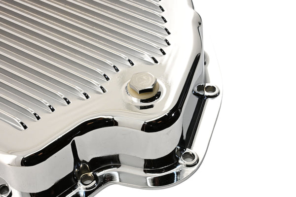 Aluminum Chevy GM Turbo TH-400 Transmission Pan Kit – Chrome