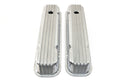 PONTIAC 326-455 POLISHED ALUMINUM VALVE COVERS - FINNED