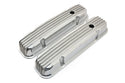 PONTIAC 326-455 POLISHED ALUMINUM VALVE COVERS - FINNED