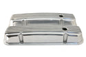 PONTIAC 326-455 POLISHED ALUMINUM VALVE COVERS - FINNED