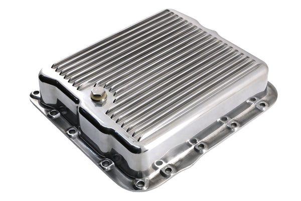 Aluminum Transmission Pan Kit Fits Chevy GM 700R4 4L60E 4L65E Deep Finned – Polished