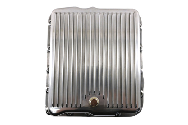 Aluminum Transmission Pan Kit Fits Chevy GM 700R4 4L60E 4L65E Deep Finned – Polished