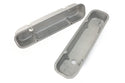 PONTIAC 326-455 POLISHED ALUMINUM VALVE COVERS - FINNED