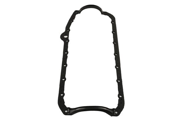 Neoprene Rubber Oil Pan Gasket – Fits 1958–79 Small Block Chevy 283–400 – Thick Front Seal – 2-Piece Rear Main Seal – Black