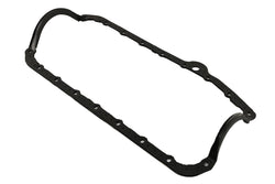 Neoprene Rubber Oil Pan Gasket – Fits 1958–79 Small Block Chevy 283–400 – Thick Front Seal – 2-Piece Rear Main Seal – Black