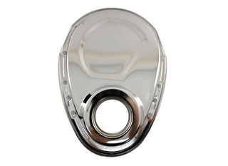 Steel Timing Chain Cover Fits 1955–1995 Chevy SBC 283–400 – Chrome