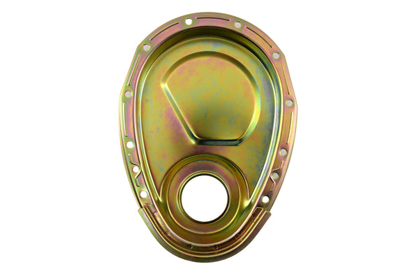 Steel Timing Chain Cover Fits 1955–1995 Chevy SBC 283–400 – Zinc-Plated