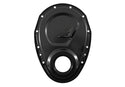 Steel 1955–95 Chevy SB 283–305–327–350–400 Timing Chain Cover with Timing Tab - Black