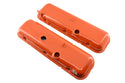 Steel Valve Covers Fits 1965-72 Big Block Chevy 396 427 454 Short w/ Dripper Rails - Orange