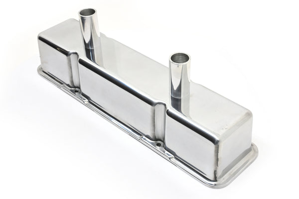 ALUMINUM CHEVY SB 283-350 TALL CIRCLE TRACK VALVE COVERS – POLISHED