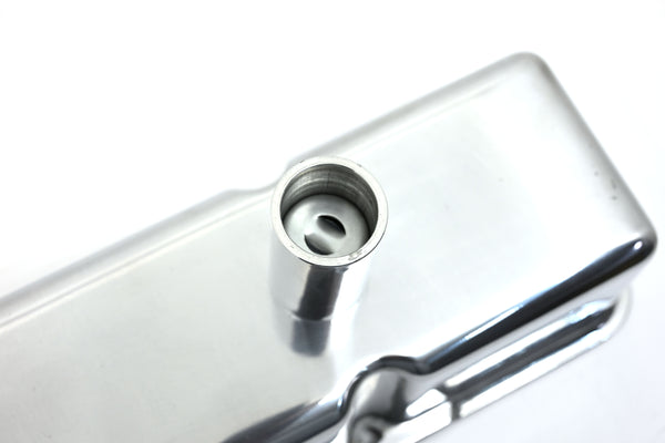 ALUMINUM CHEVY SB 283-350 TALL CIRCLE TRACK VALVE COVERS – POLISHED